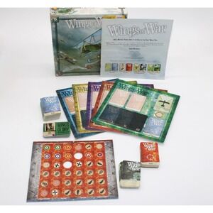 Wings of War Famous Aces WWI Board Game - 2004 (Missing 2 counters & rulers)